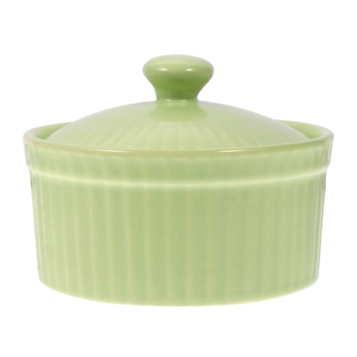3Pièces Bols À Soufflé Céramique Vert Clair Pour Cuisson Polyvalents