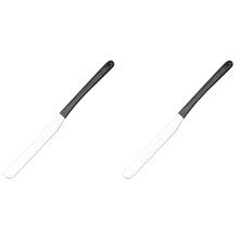 2Pièces Spatules Fond De Métal Longues Noir Durable