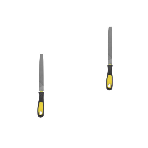 2Pcs Flat Hand File Sharpening Tool with Handle Multi-Color Metal File 2