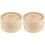 2 Sets Bun Steamer Bamboo Rice Cooker Handheld Rice-Cooker 1