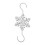 Christmas Snowflake Hooks, Silver 3