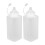 2Pcs Transparent Plastic Condiment Squirt Bottles for Home Kitchen Use 1