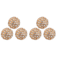 6Pcs Classic Crystal Upholstery Buttons for Headboard and DIY Crafts