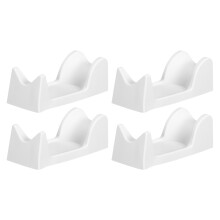 4Pcs White PVC Electric Nail Drill Organizer Stand for Daily Nail Care