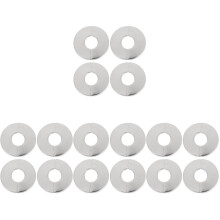 16Pcs Self-Adhesive Silver Plumbing Cover Plates for Water Pipes