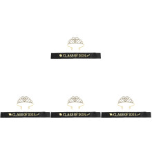4Sets Graduation Tiara and Sash Set Rhinestone Zinc Alloy for Party