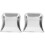 2Pcs Portable Stainless Steel Trash Silver for Home Desktop Use 1