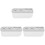 3Pcs Electric Toothbrush Wall Mount Holders White Ps Material 1
