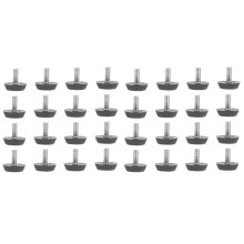 200Pcs Adjustable Black Furniture Levelers for Tables Chairs Legs