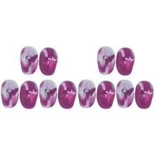 6Pairs Purple Silicone Ear Protectors for Hair Dyeing and Shower Use