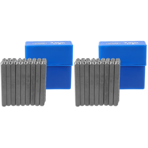 2Sets Durable Alloy Letter Punch Set for Metal Craft DIY Tools