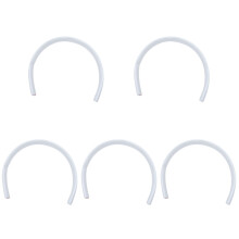 5Pcs Adjustable White Tpe Shower Water Dam Splash Guard for Bathroom