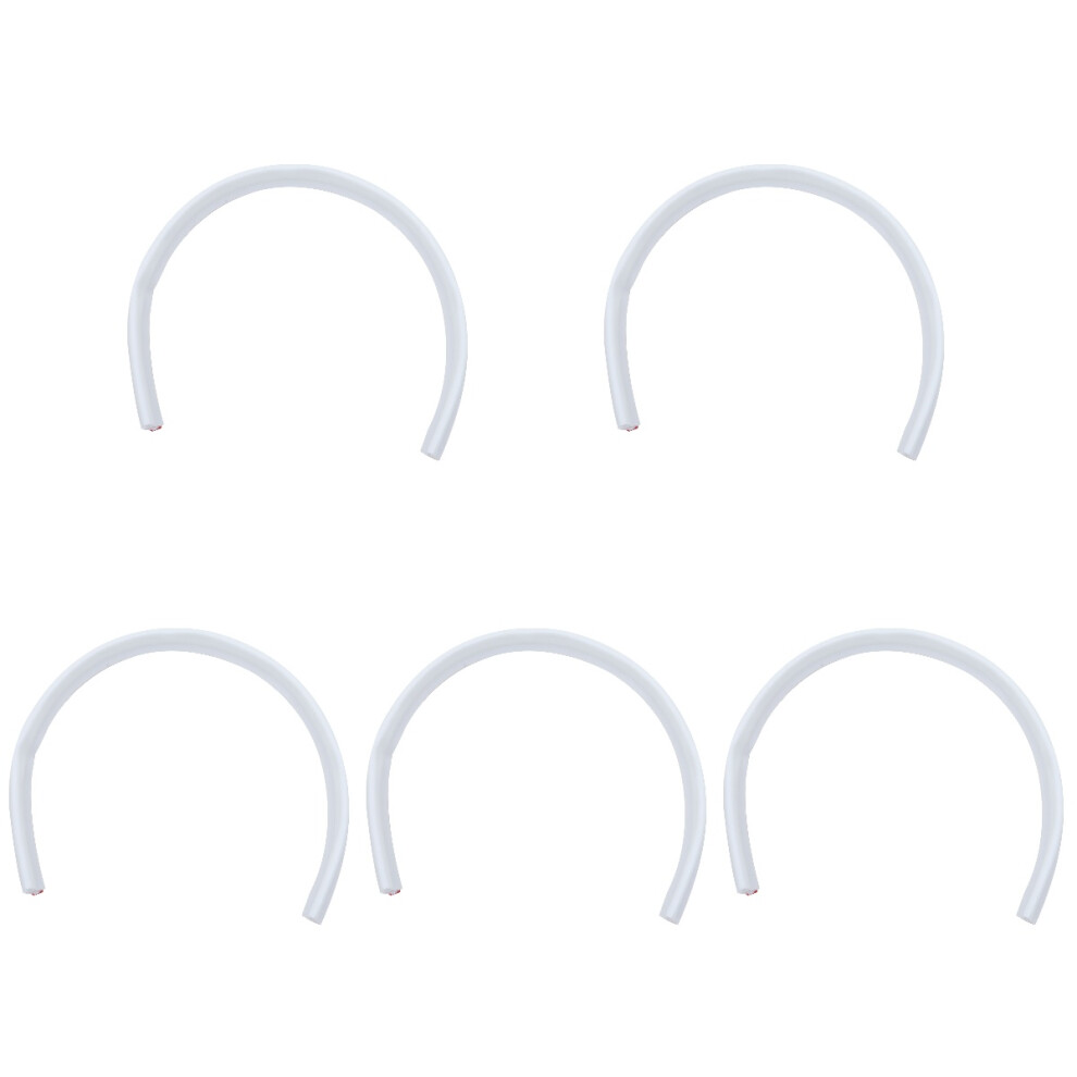 5Pcs Adjustable White Tpe Shower Water Dam Splash Guard For Bathroom 3711626440411