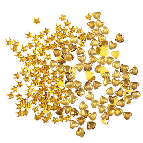 600Pcs Yellow Doll Clothes Claw Rivets DIY Decorative Studs for Crafts