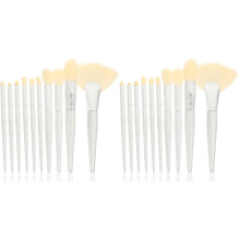 2Sets White Blending Makeup Brushes for Women Eyelash Beauty Tools