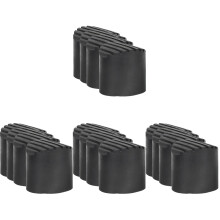 16Pcs Durable Rubber Ladder Leg Caps Non-Slip Ladder Feet Covers Black