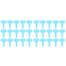 200Pcs Blue Plant Labels for Seedlings Durable Plastic Garden Markers