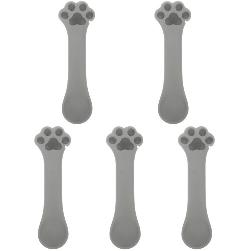 5Pièces Grise En Silicone Pour Animaux Ouvre-Boîte 1