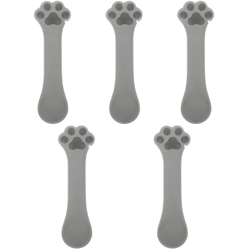 5Pièces Grise En Silicone Pour Animaux Ouvre-Boîte 2