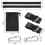 Sturdy Black Hammock Hanging Straps Adjustable Length for Outdoor Use 2