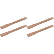 4Pcs Practical Wooden Grip Handle for Repair Durable Light Brown
