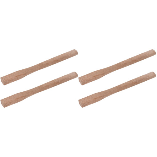 4Pcs Practical Wooden Grip Handle for Repair Durable Light Brown