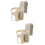 2Pièces Support Plastique Fixation Facile Pour 1
