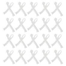 40Pairs White DIY Sewing Fastener Chinese Style Clothing Buttons