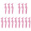 15Pcs Reusable Pink Eyeliner Eyebrow Eyeshadow Stencils Makeup Aid 1