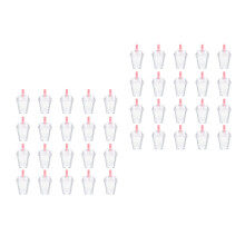 40Sets Plastic Mini Cups for DIY Crafting Keychains & Miniature Scenes