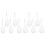 10Pcs Heat-Resistant Handle Colander Spoons Kitchen Skimmer White 1