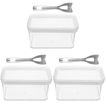 3Sets Reusable Dish with Lid and for Kitchen Storage