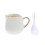 3Pcs Household White Ceramic Creamer Pitcher Multi-Use Milk Dispenser 1