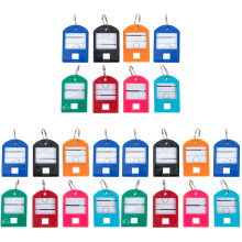 75St Assorti Gekleurde Sleutelorganizer Tags Met Robuuste Key Ring