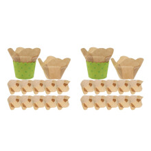 Style Baking Cups Light Brown 200pcs 1.97x1.97x2.75in