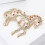 Broche cheval émaillée ornée de strass, 5,6 cm 4