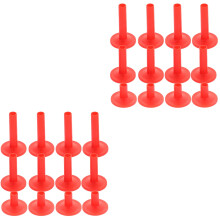 24Pcs Plastic Cymbal Sleeves with Flange Base for Drum Kits