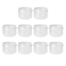 30Pcs Transparent Dessert Cup Holders with Lids for Pudding and Snacks