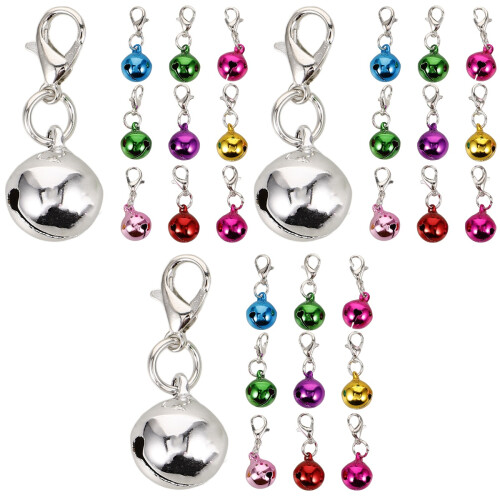 30Pcs Stylish Hanging Pet Collar Bells Assorted Color Cat Dog