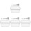 4Sets Clear Keeper Container with Smooth Easy Clean Dish 1