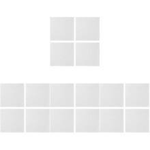 16Pcs White Felt Square Memo Boards Easy Stick Pin Boards for Bedrooms
