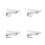 4Pcs Adjustable Plush Dog Guitar Straps Soft Comfortable Bass Ukulele 1