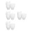 400Pcs Disposable White Lotus Muffin Baking Cups Cupcake Liners 1