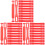 300Sets Heavy Duty Red Plastic Shipping Handles for Box Use 1
