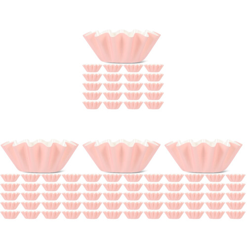 400Pcs Pink Baking Paper Cups Cupcake Liners for Decorative Use