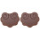 2Pcs Erhu Sound Filter Pads Brown Durable Practice Mute Set 1