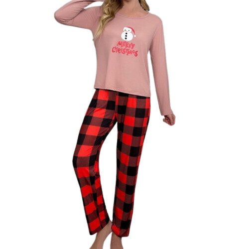 Σετ Pajamas2PC με μαλακή χειμωνιάτικη πιτζάμα με μακριά μανίκια, θερμική πιτζάμα, 1