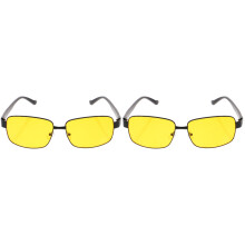 2Pcs Comfortable Night Driving Glasses Anti Glare for Men and Women