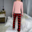 Σετ Pajamas2PC με μαλακή χειμωνιάτικη πιτζάμα με μακριά μανίκια, θερμική πιτζάμα, 4
