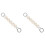 2Pcs White Decorative Purse Chain Bag Extender DIY Handbag Strap 1